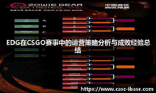 EDG在CSGO赛事中的运营策略分析与成败经验总结