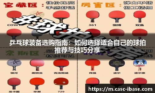 乒乓球装备选购指南：如何选择适合自己的球拍推荐与技巧分享