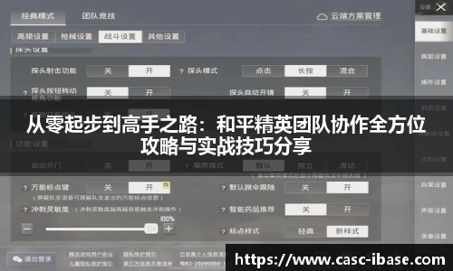 从零起步到高手之路：和平精英团队协作全方位攻略与实战技巧分享